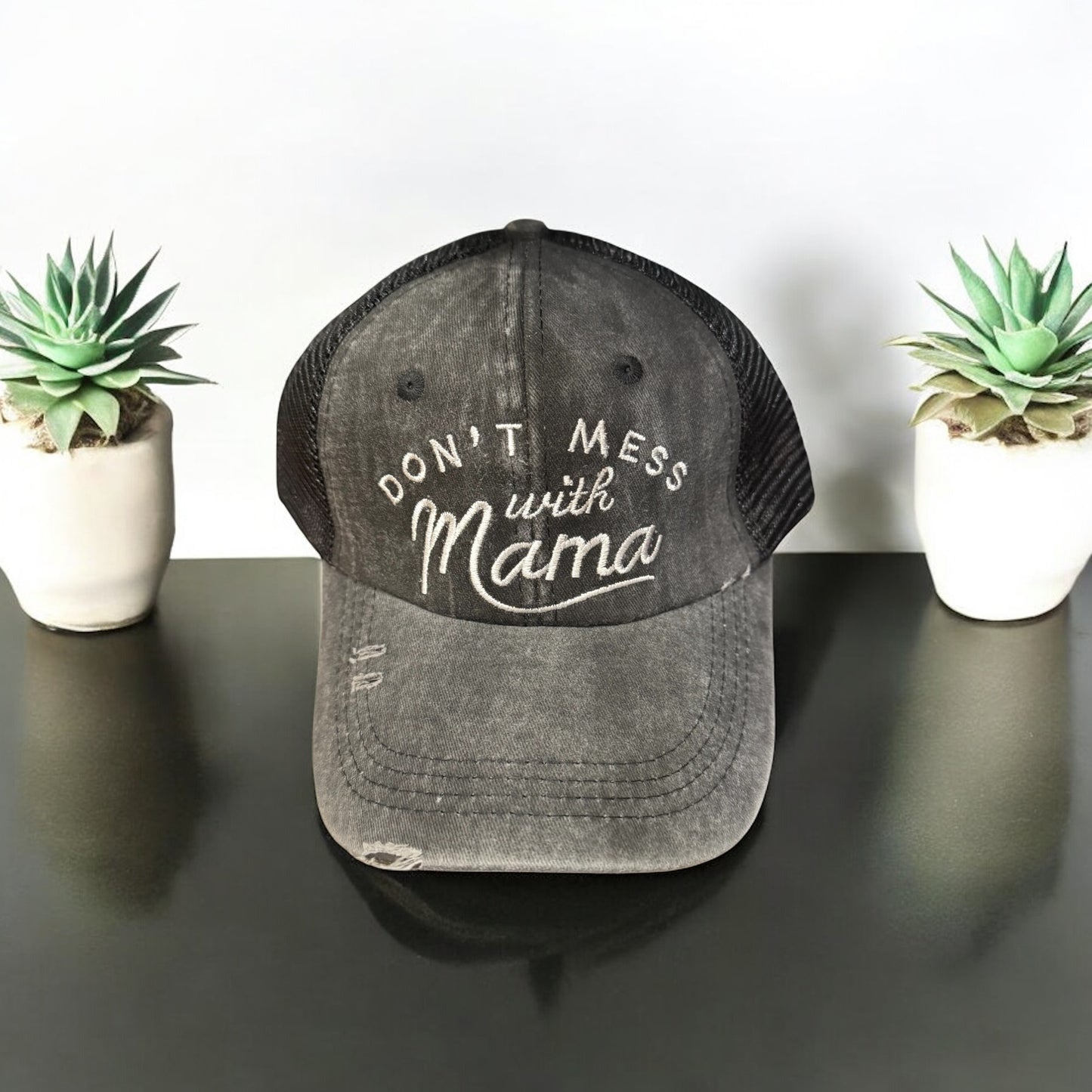 Don’t Mess With MAMA ponytail hat