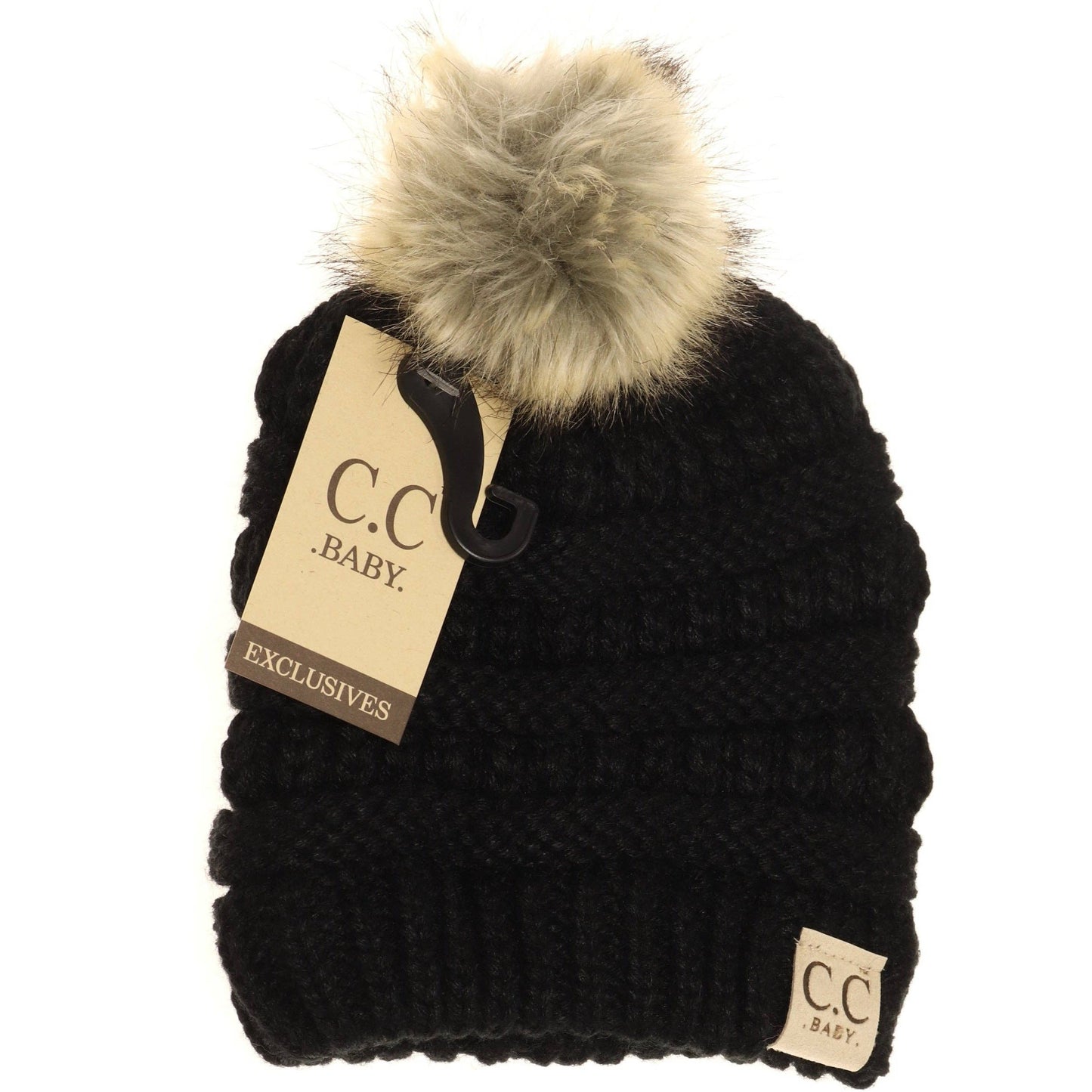 Baby Fur Pom C.C Beanie