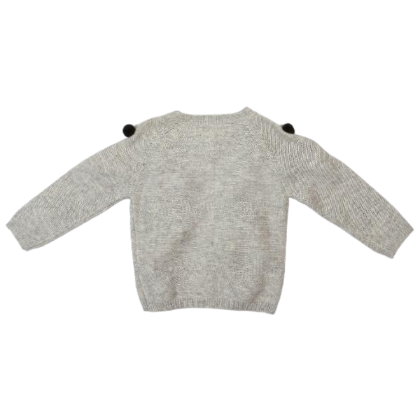 Pom Pom Wooly Cardigan (2 Colors)