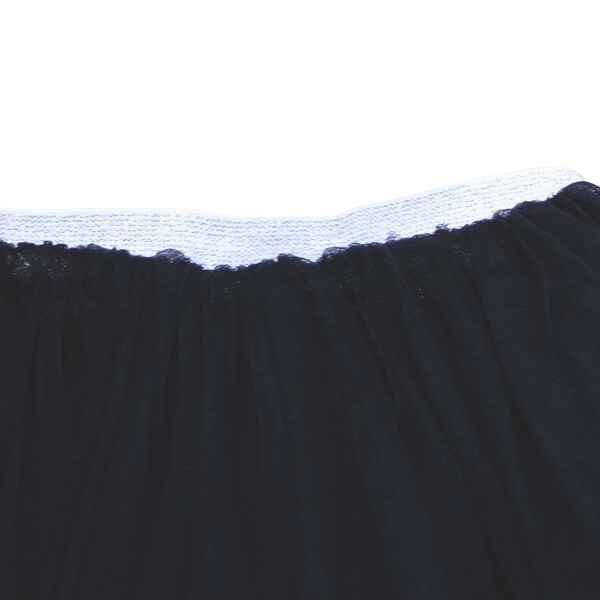 Black Glitter Waistband Tutu Skirt