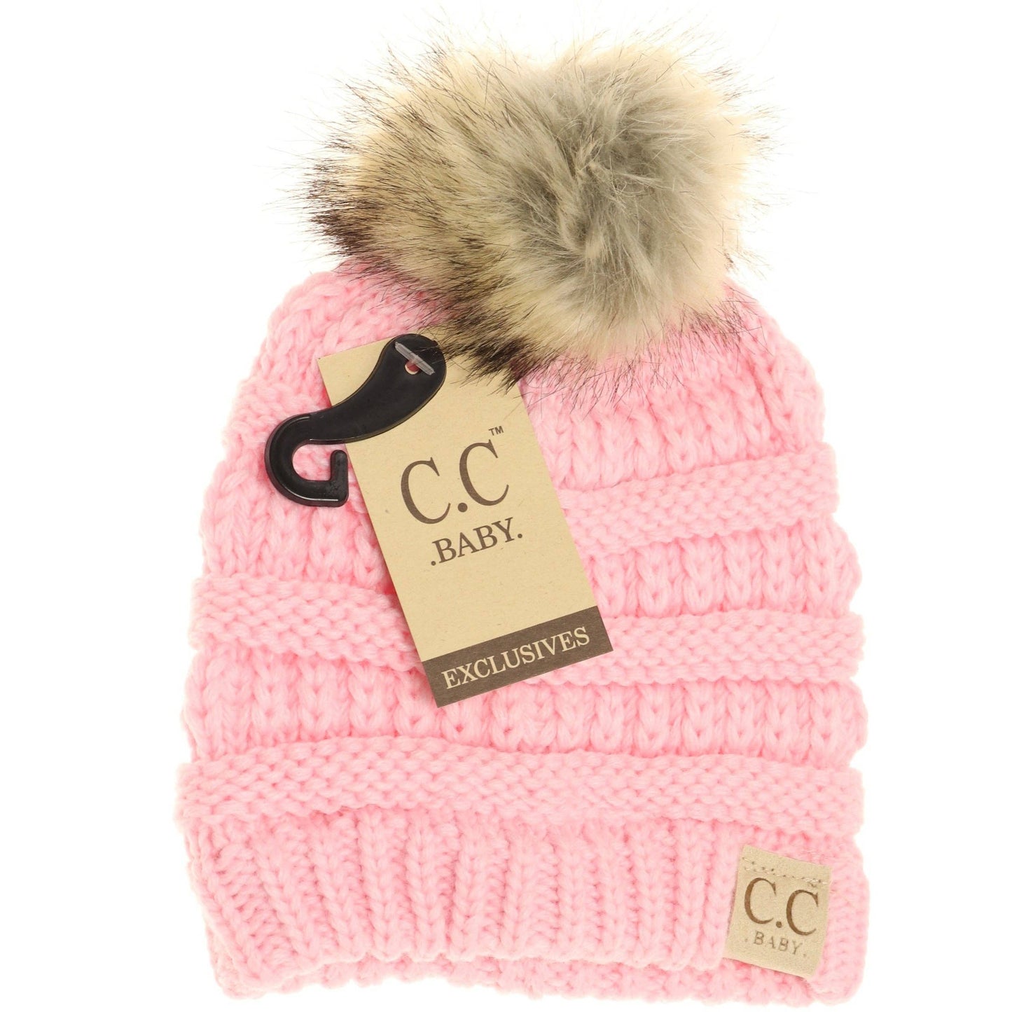 Baby Fur Pom C.C Beanie
