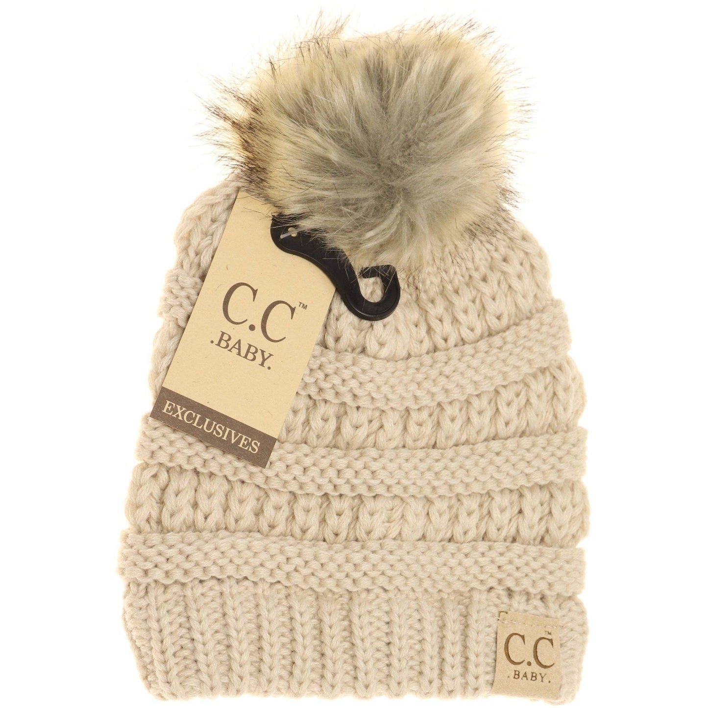 Baby Fur Pom C.C Beanie