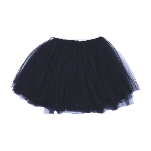 Black Glitter Waistband Tutu Skirt