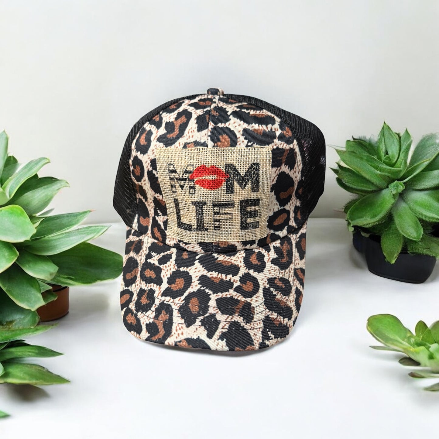 Mom Life ponytail hat