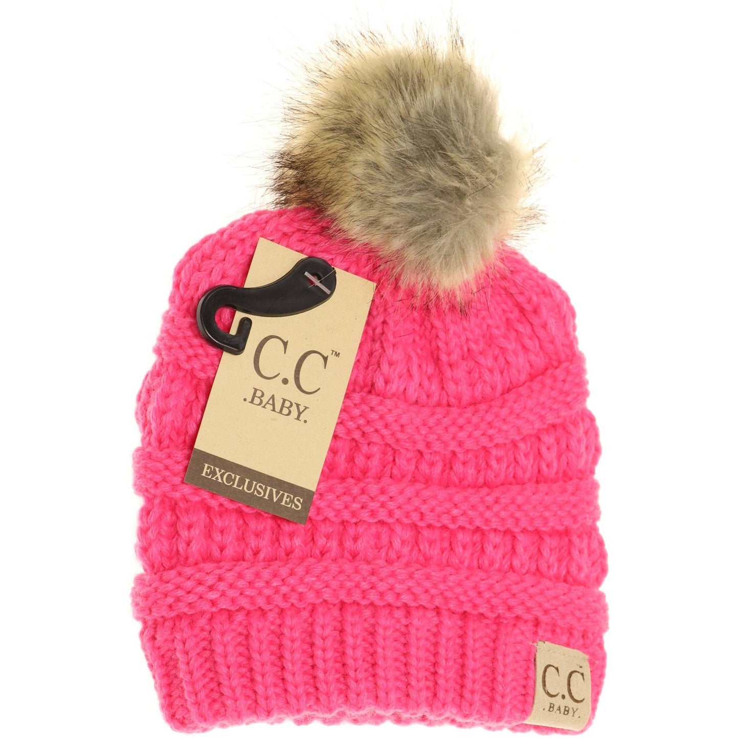Baby Fur Pom C.C Beanie