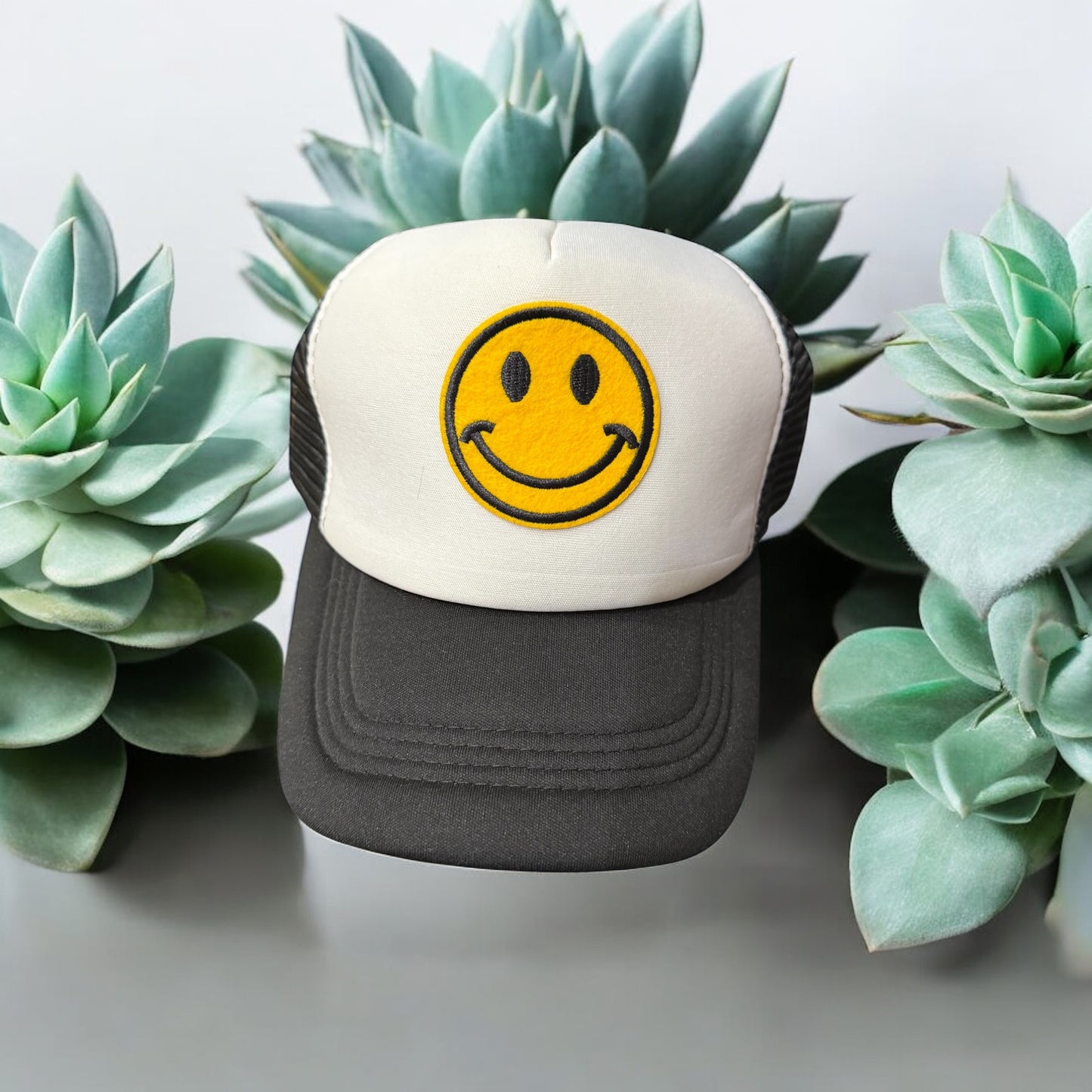 Smiley trucker hat