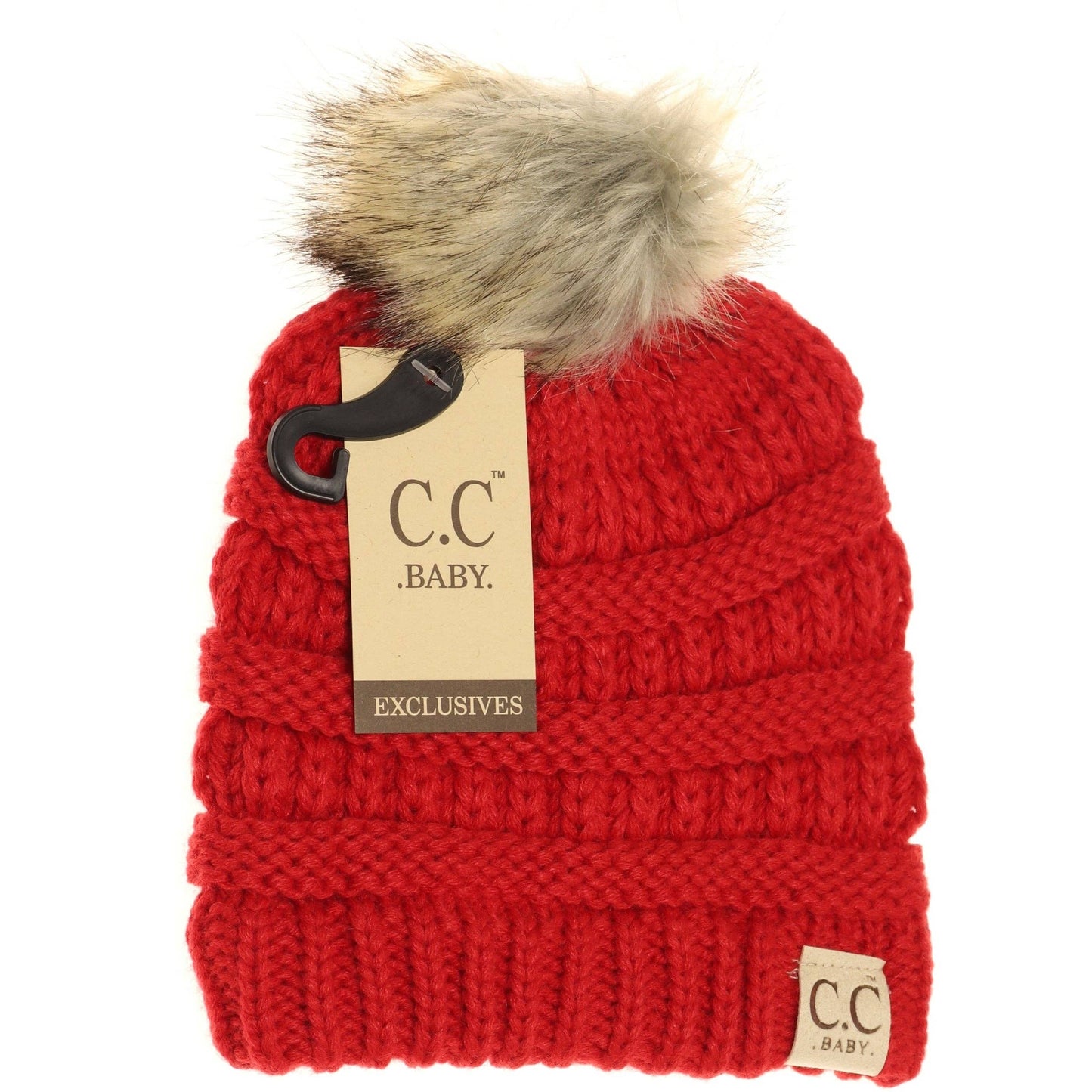 Baby Fur Pom C.C Beanie
