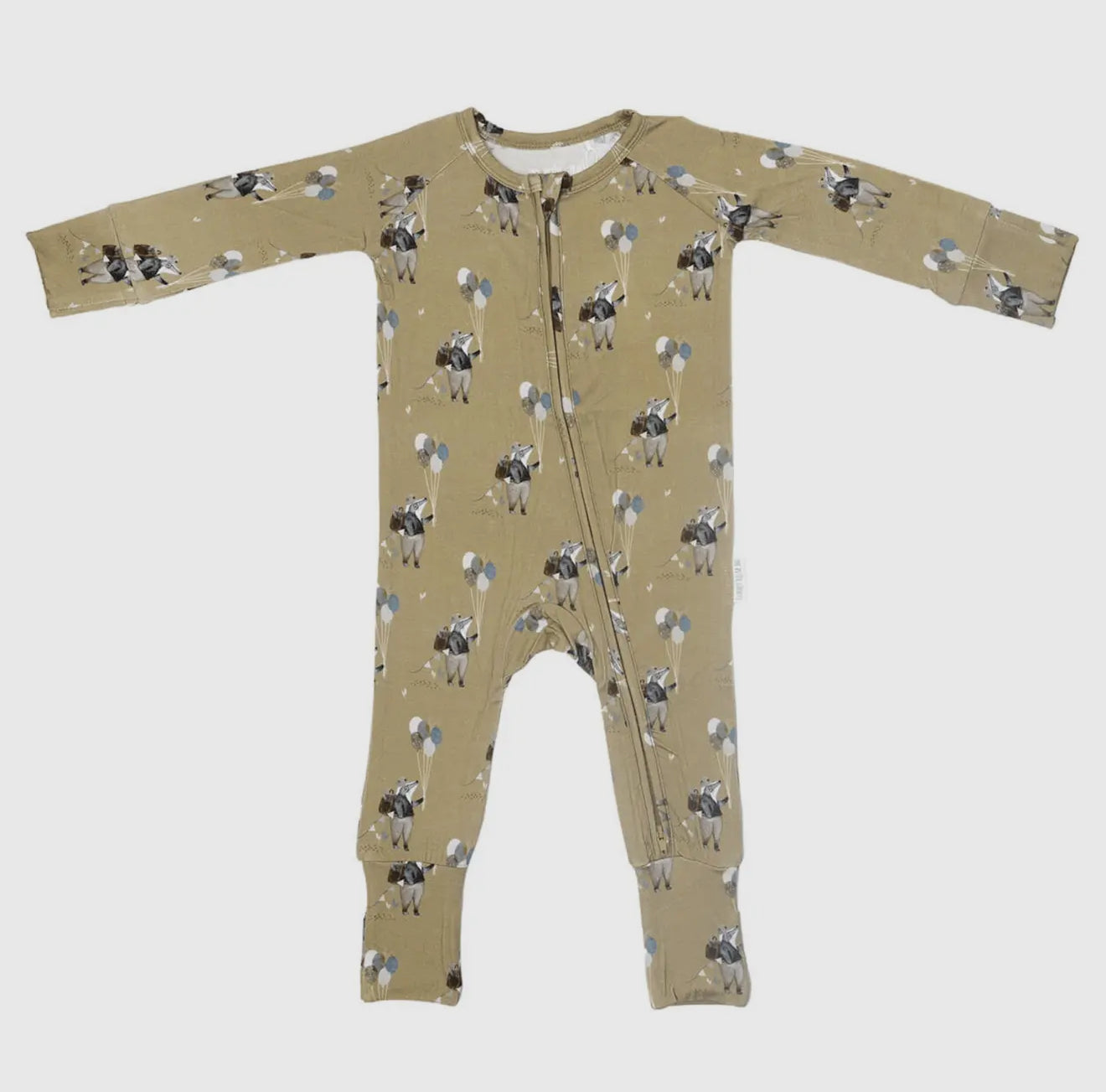 The Petite Giraffe bamboo zipper romper