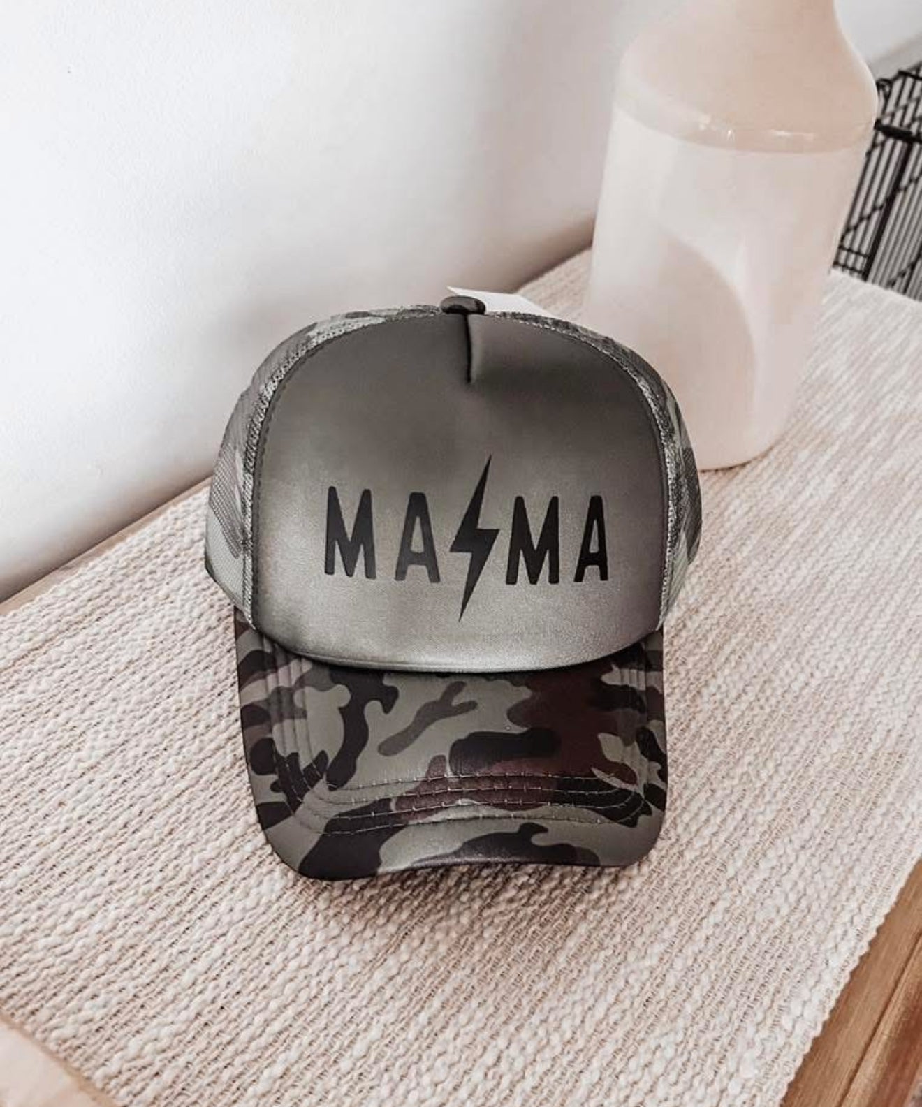 MAMA Camo Trucker Hat