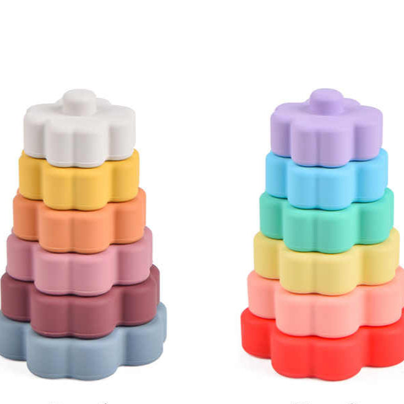 Flower Silicone Stacking Toy