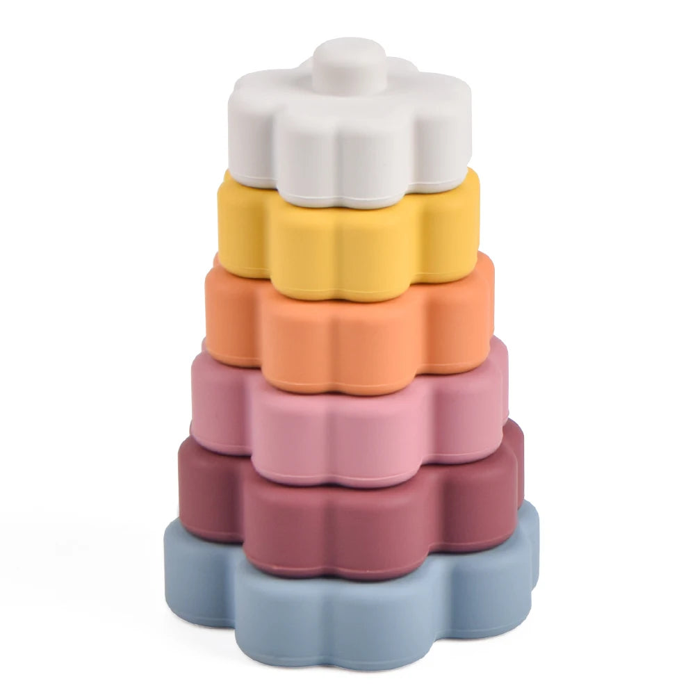 Flower Silicone Stacking Toy