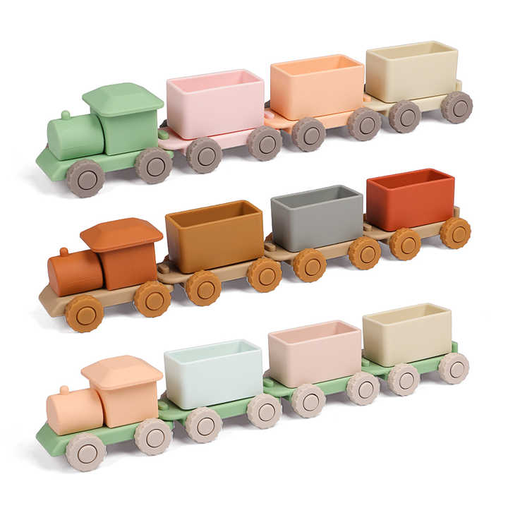 Silicone Stacking Train Toy