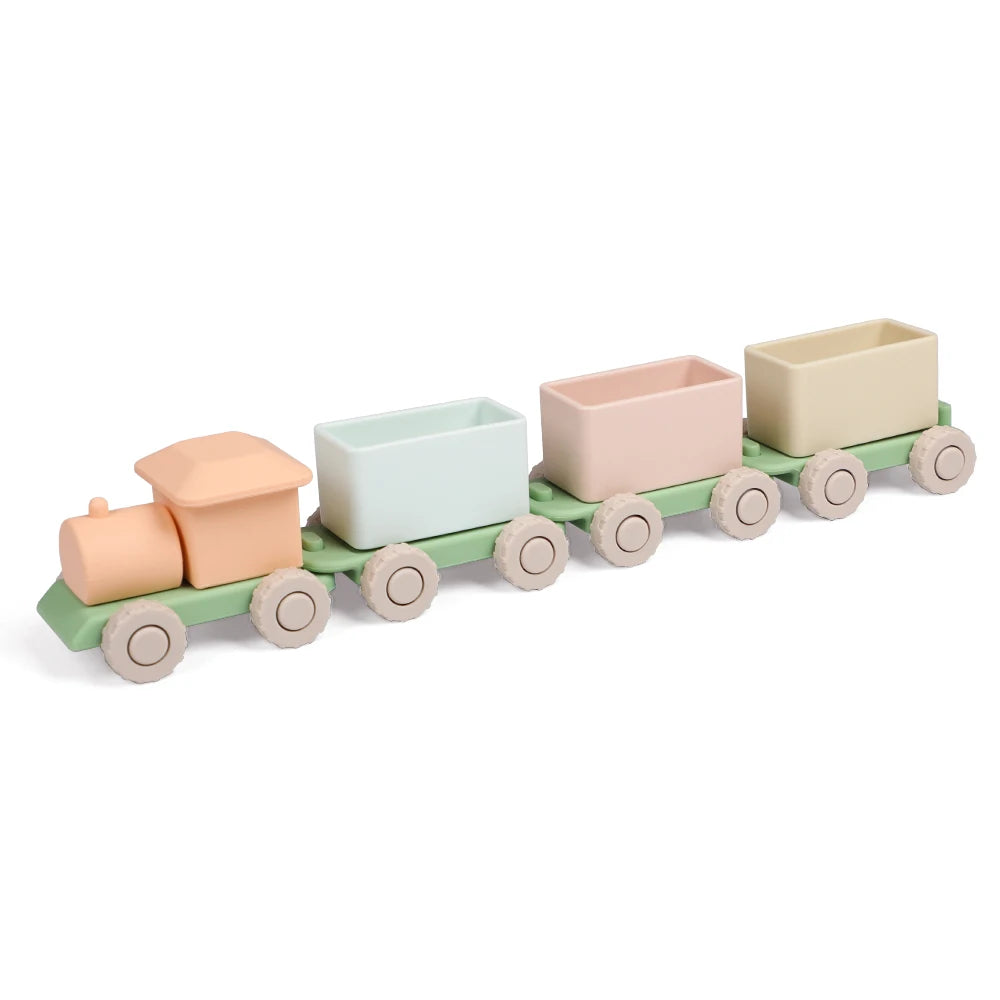 Silicone Stacking Train Toy