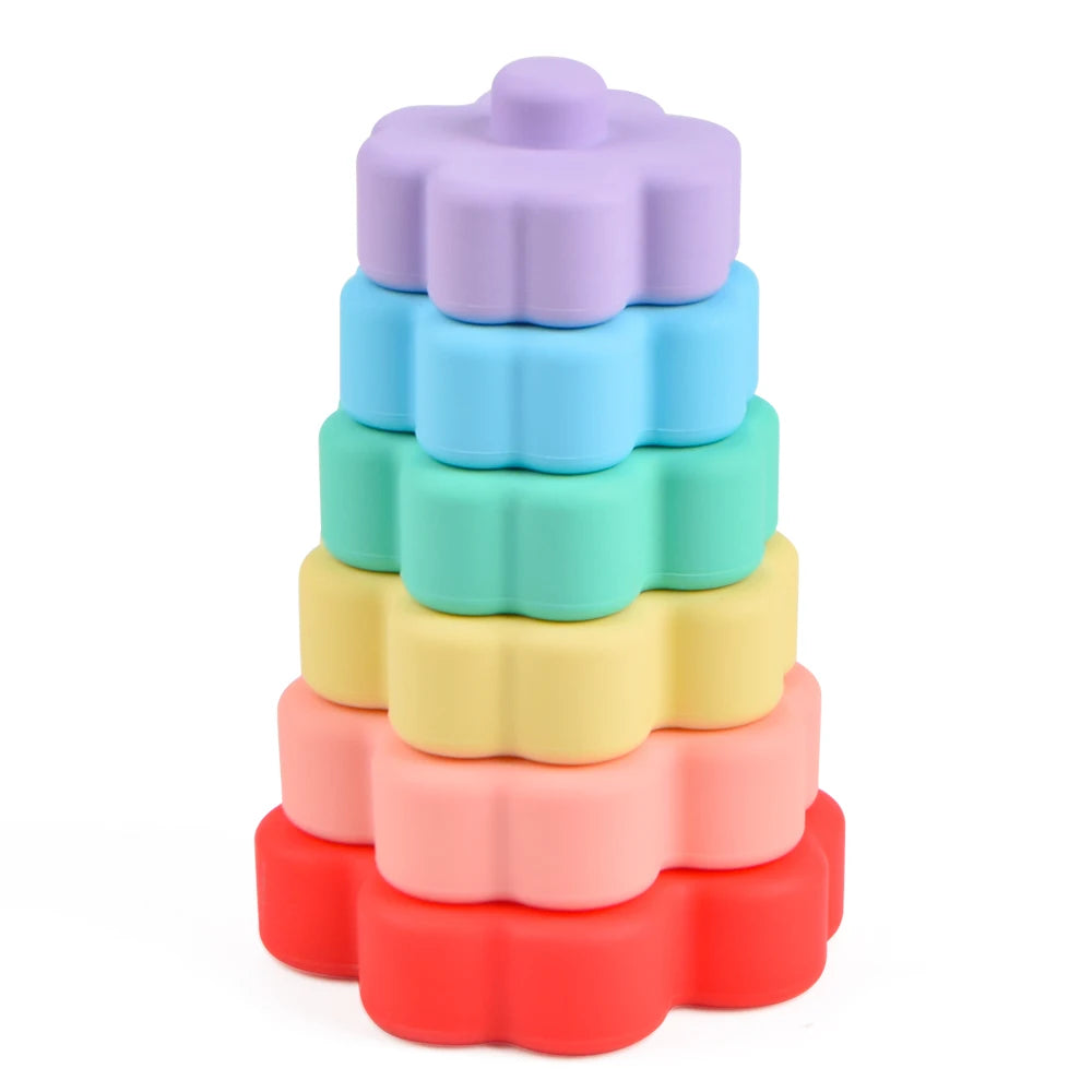 Flower Silicone Stacking Toy