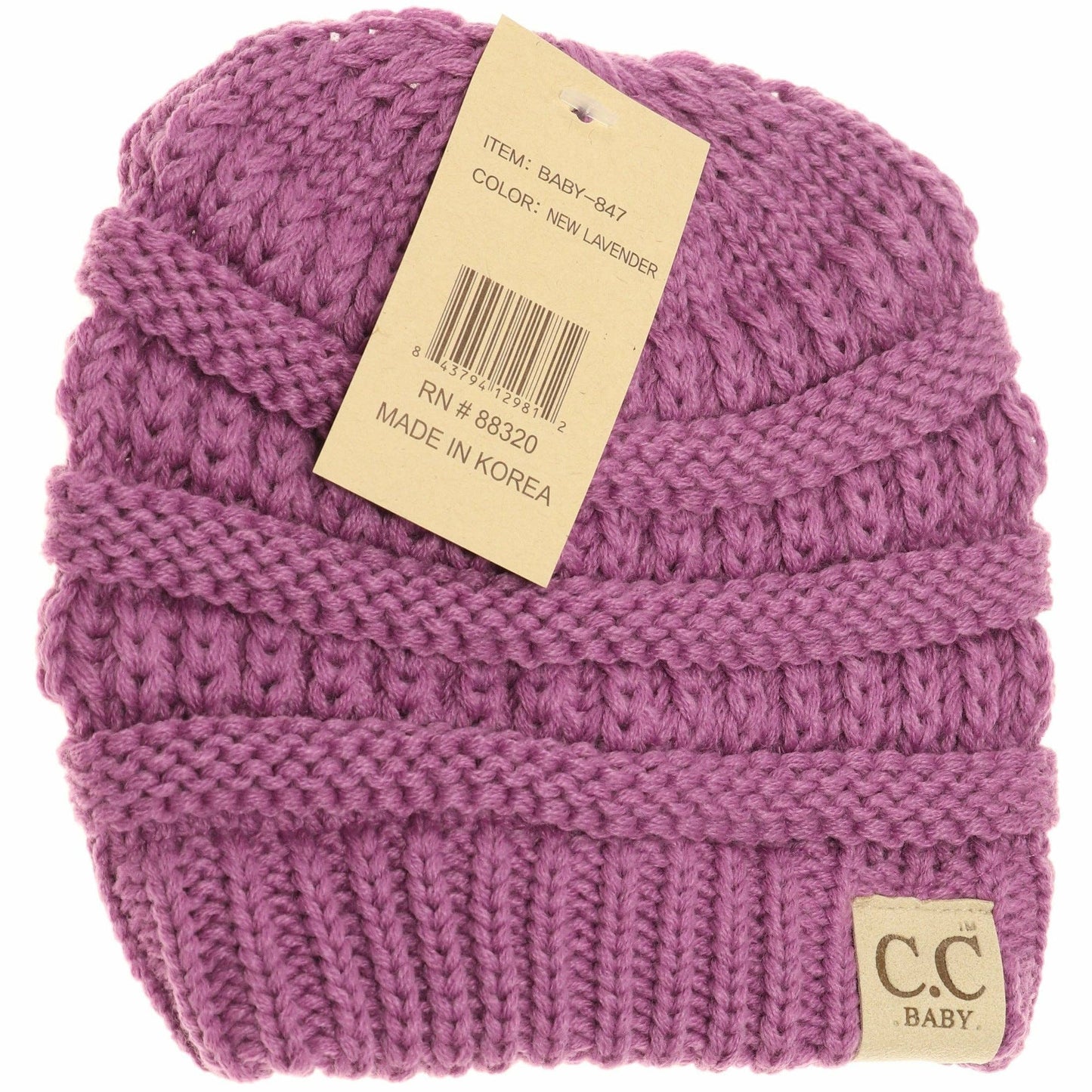 Solid C.C Beanie for Newborn Baby