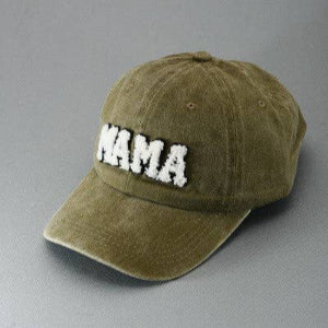 Washed Sherpa MAMA Baseball Cap
