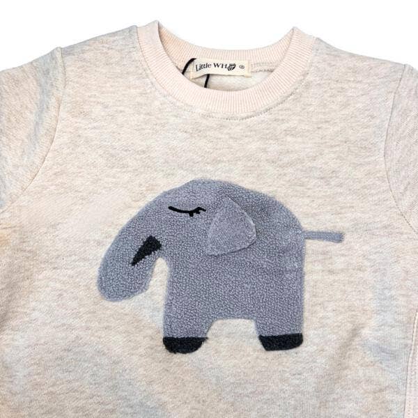 Little Who Elephant Patch Sweater