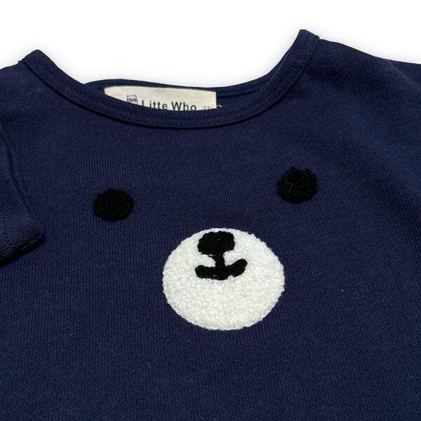 Little Who Bear Face Long Sleeve Top